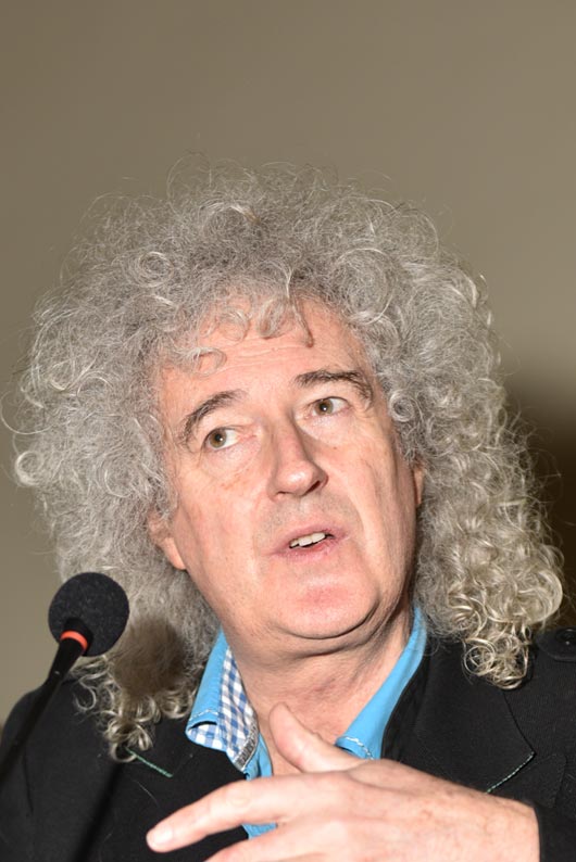 Brian May unveils blue plaque for Cozy Powell