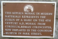 Replica mosaic in Cirencester
