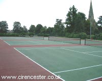 Tennis courts at St. Michael's Park, Cirencester
