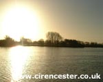 A lake in South Cerney