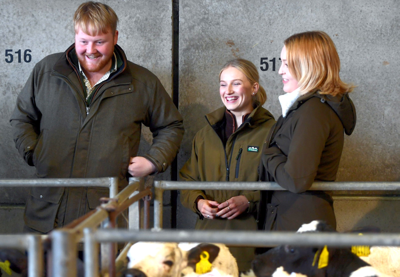 Kaleb Cooper, Caitlyn Bartlett and Caitlin Oxton<br>Image: Paul Nicholls