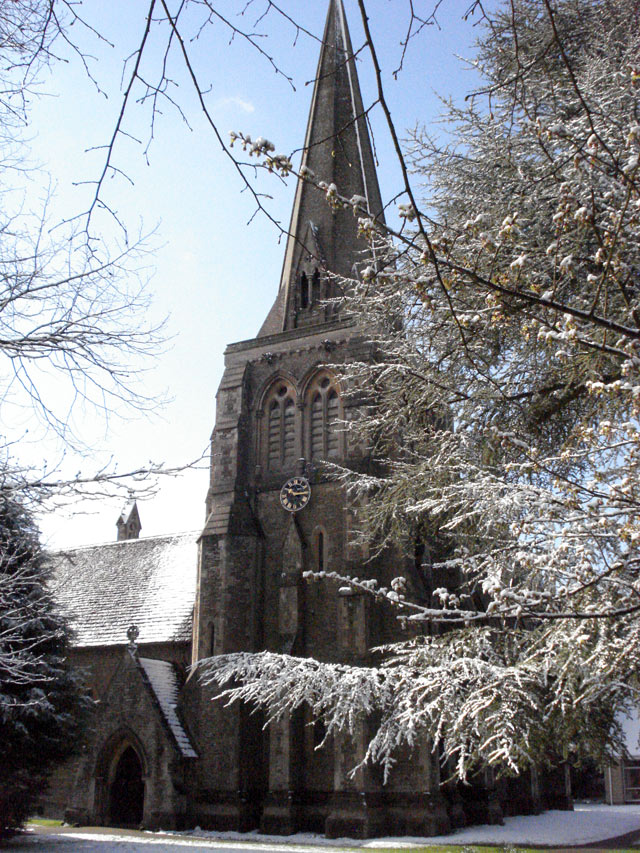 Watermoor Church. Copyright C Cull, April 2008