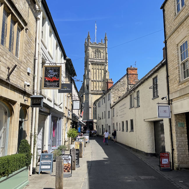 Black Jack Street in Cirencester<br>Photo credit: cirencester.co.uk