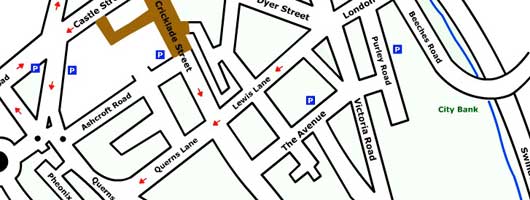 Map Of Cirencester Area Map Of Cirencester